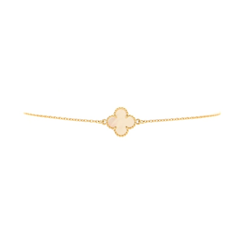 Sweet Alhambra Bracelet 18K Yellow Gold and Mother of Pearl S744817039199