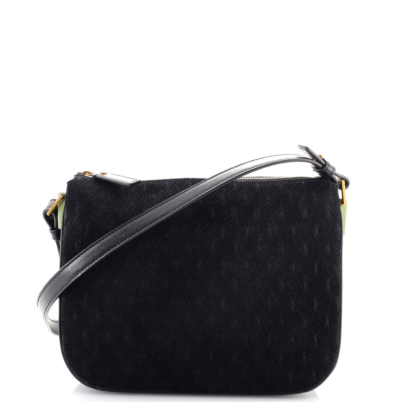 Zip Crossbody Bag Monogram All Over Suede Small S744817035089