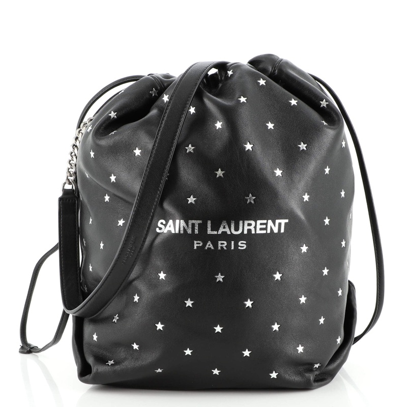 Teddy Bucket Bag Printed Leather Large S744817028260