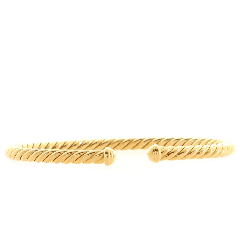 Cable Spira Bracelet 18K Yellow Gold 4mm S744817027477
