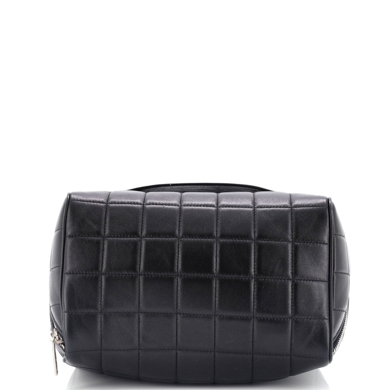 Cube Wash Bag Quilted Leather
