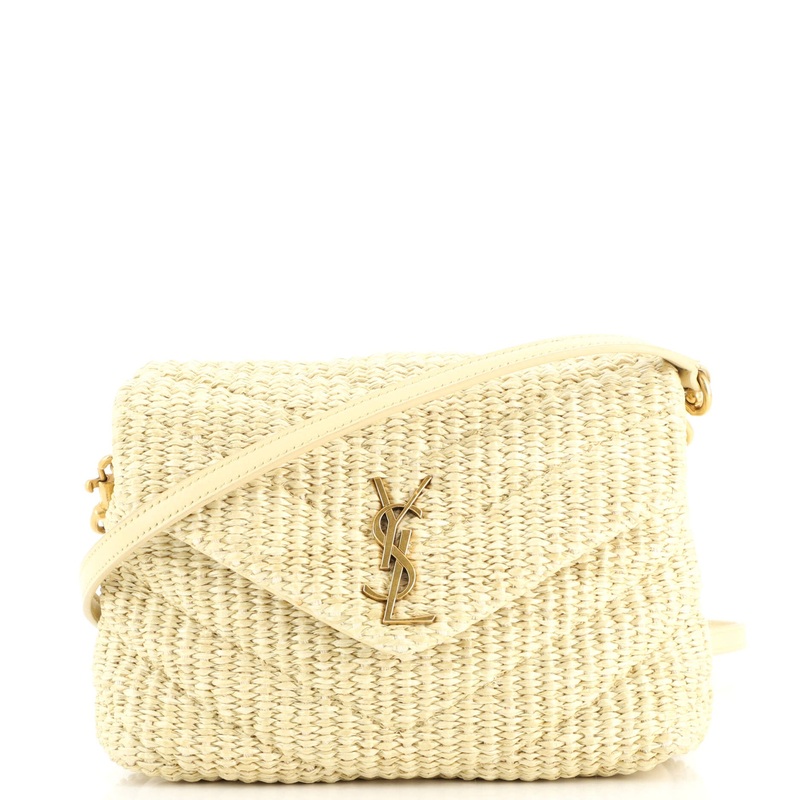 LouLou Shoulder Bag Matelasse Chevron Raffia Toy S744817021855
