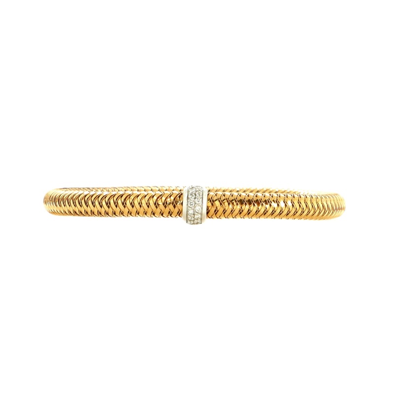 Primavera Station Flexible Bracelet 18K Rose Gold with Diamonds