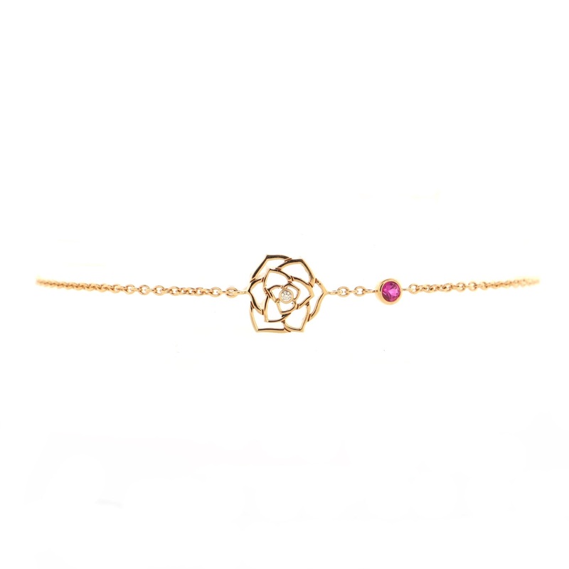 Rose Bracelet 18k Rose Gold with Sapphire and Diamond S744817016113