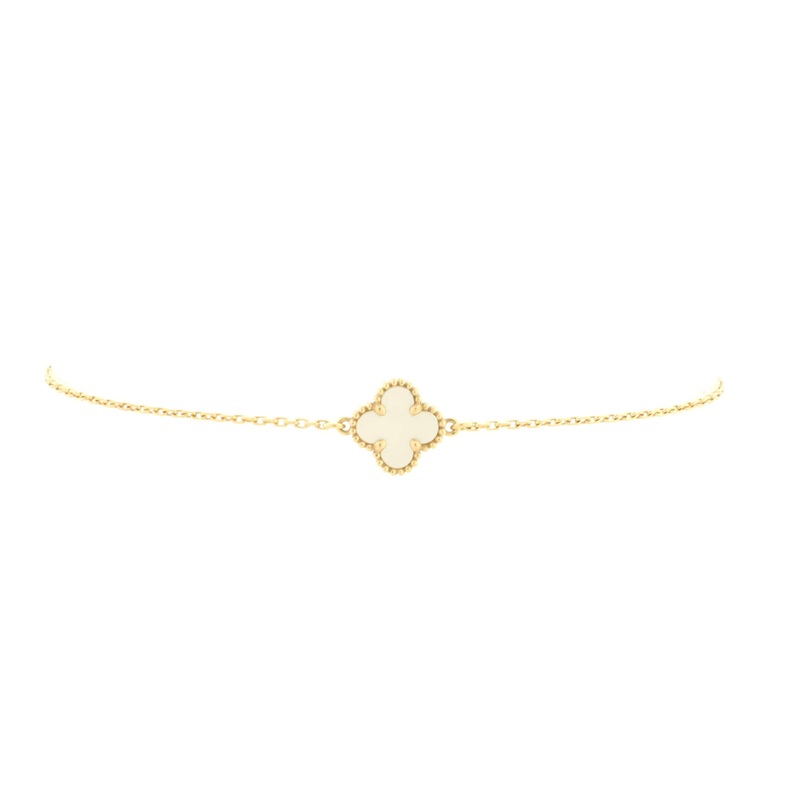 Sweet Alhambra Bracelet 18K Yellow Gold and Mother of Pearl S744817009301