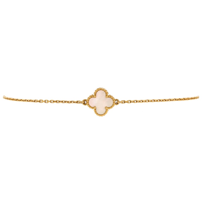 Sweet Alhambra Bracelet 18K Yellow Gold and Mother of Pearl S744817012468