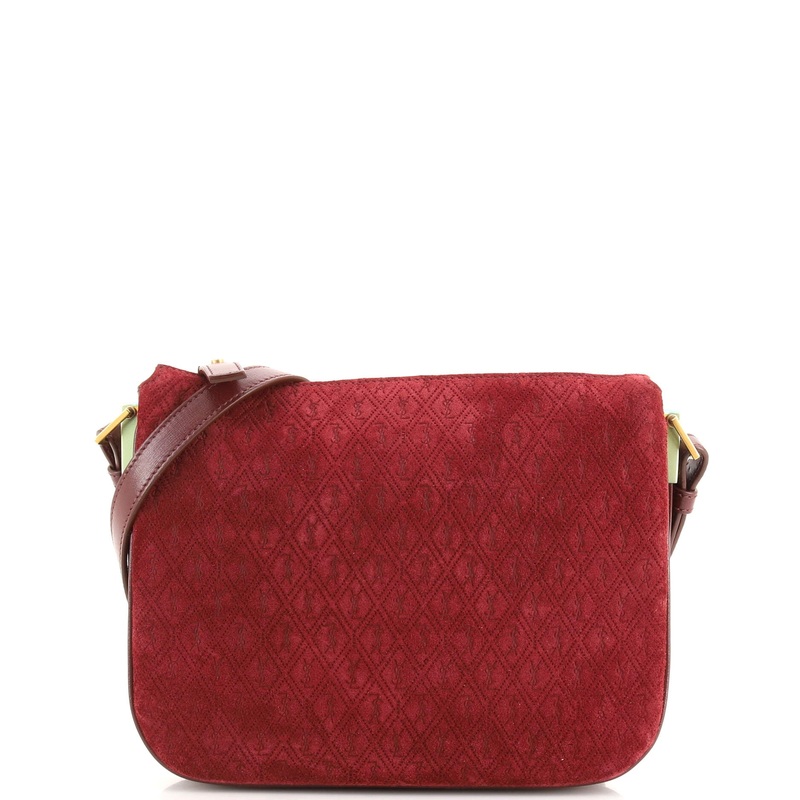Zip Crossbody Bag Monogram All Over Suede Small S744817007929