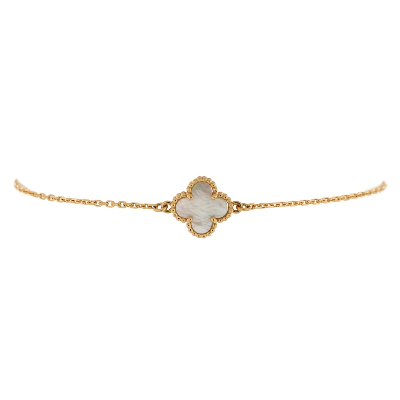 Sweet Alhambra Bracelet 18K Yellow Gold and Mother of Pearl S744816996132