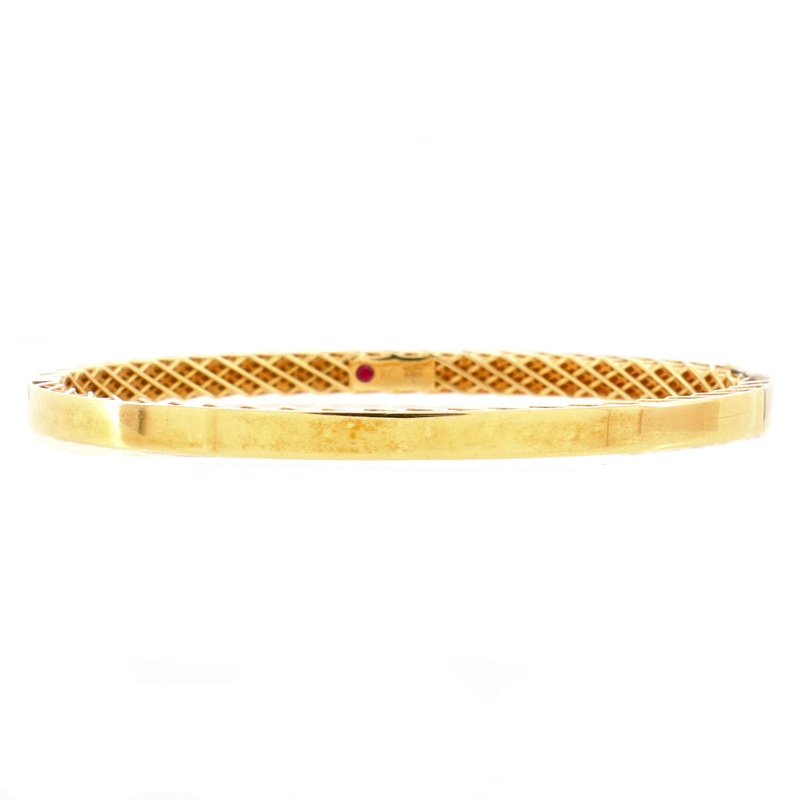 Symphony Golden Gate Bangle Bracelet 18K Yellow Gold