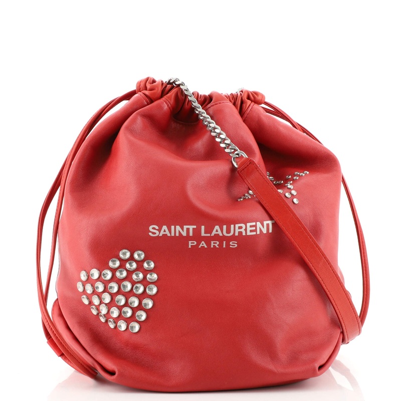 Teddy Bucket Bag Studded Leather S744816994525