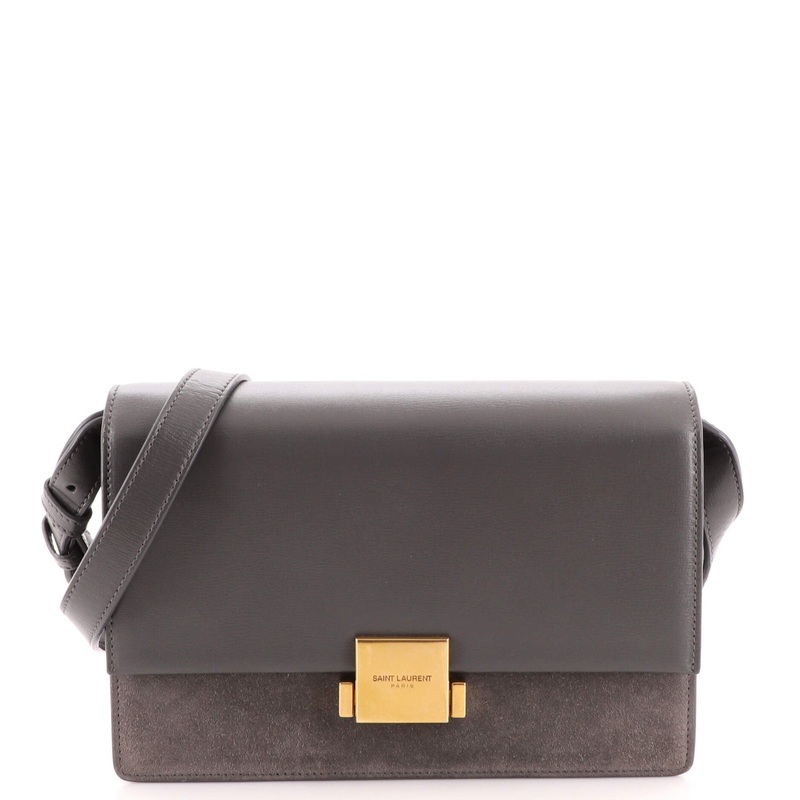 Bellechasse Shoulder Bag Suede and Leather Medium S744816986143