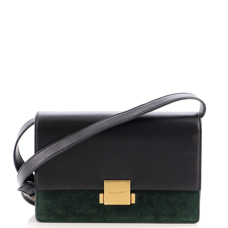 Bellechasse Shoulder Bag Suede and Leather Medium S744816989252