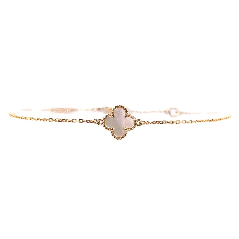 Sweet Alhambra Bracelet 18K Yellow Gold and Mother of Pearl S744816986319