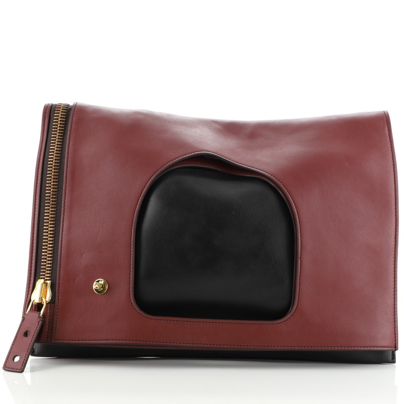 Alix Fold Over Bag Leather Large S744816971246