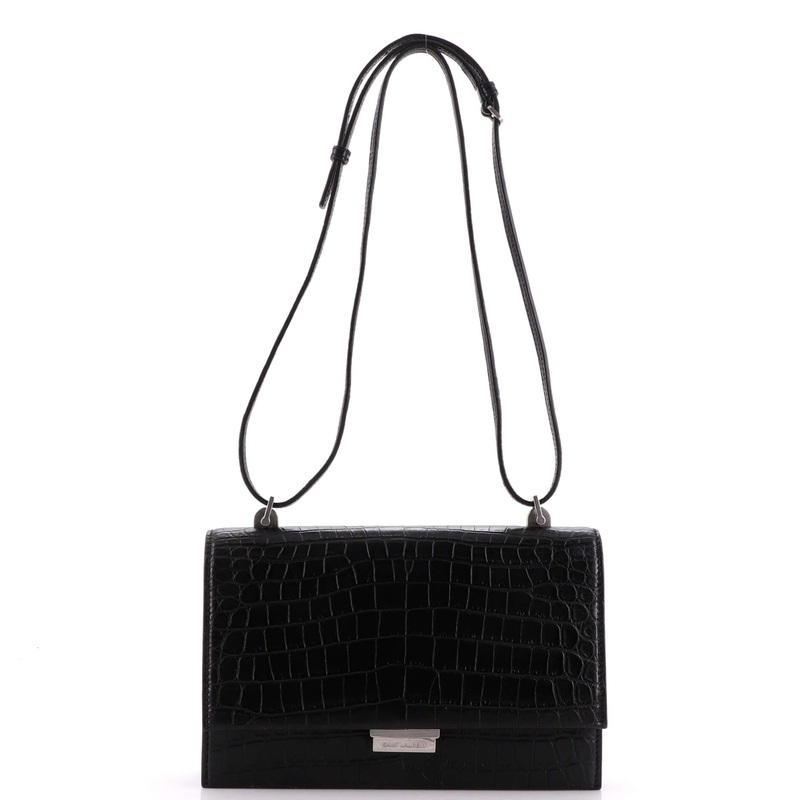 Babylone Crossbody Bag Crocodile Embossed Leather Small S744816976228