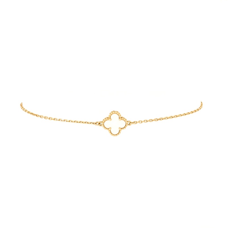 Sweet Alhambra Bracelet 18K Yellow Gold and Mother of Pearl S744816971858