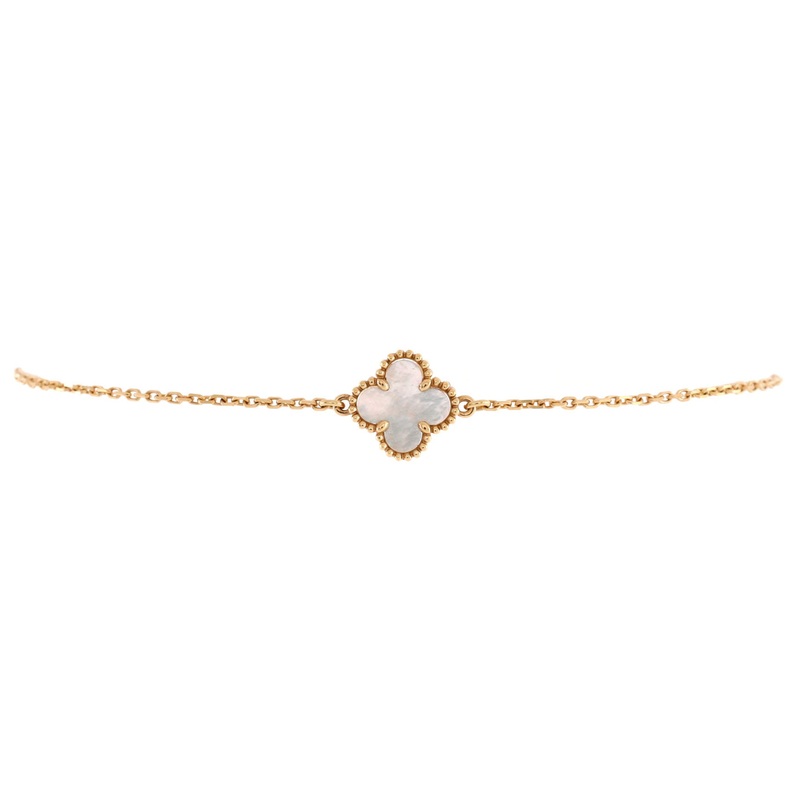 Sweet Alhambra Bracelet 18K Yellow Gold and Mother of Pearl S744816963364