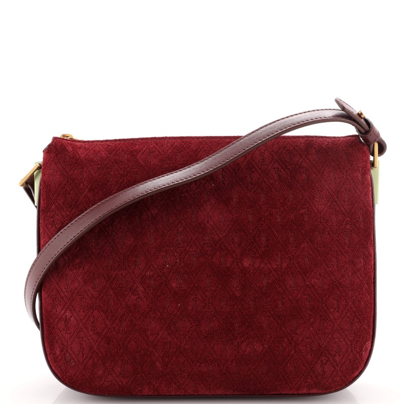 Zip Crossbody Bag Monogram All Over Suede Small S744816968187