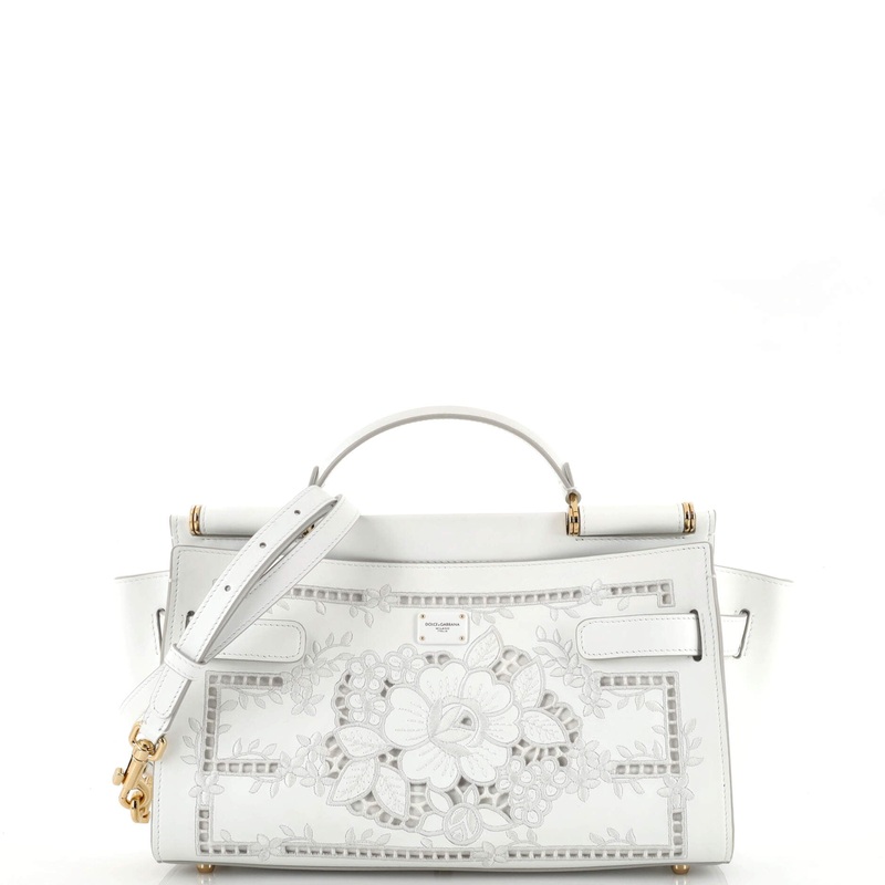 Miss Sicily Bag Embroidered Leather East West