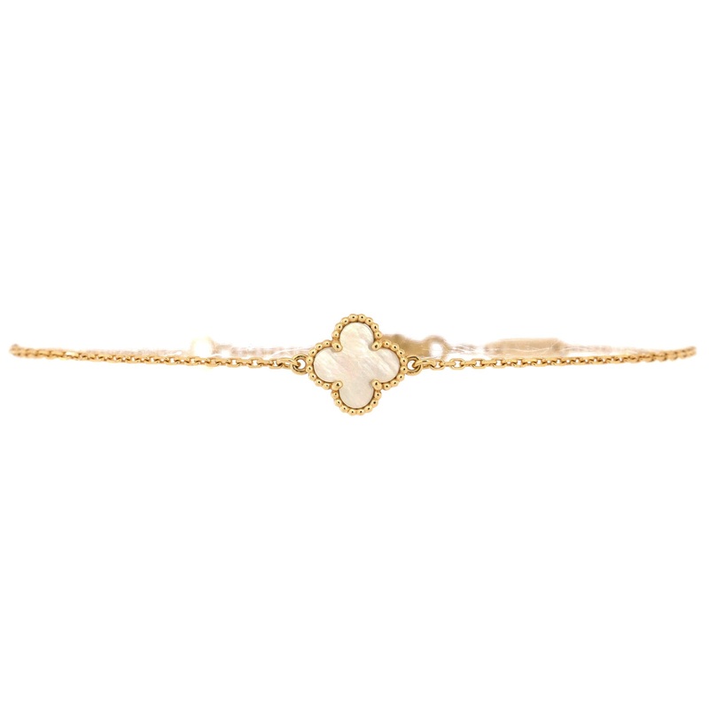 Sweet Alhambra Bracelet 18K Yellow Gold and Mother of Pearl S744816955431