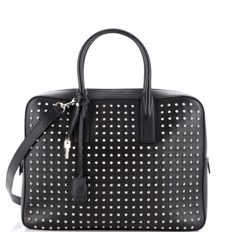 Museum Flat Briefcase NM Studded Leather Medium S744816953924