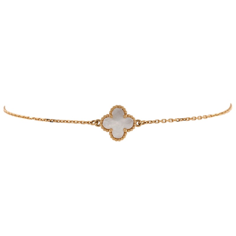 Sweet Alhambra Bracelet 18K Yellow Gold and Mother of Pearl S744816946750