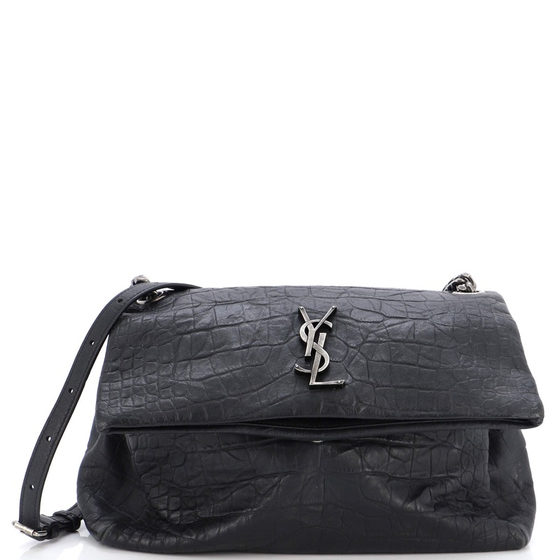 West Hollywood Shoulder Bag Crocodile Embossed Leather Medium S744816953860