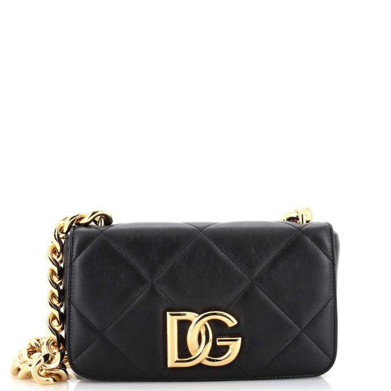 3.5 Chain Shoulder Bag Quilted Leather Medium