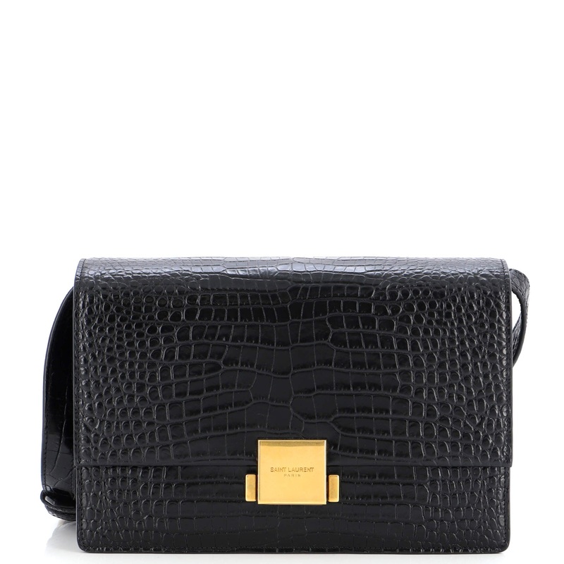 Bellechasse Shoulder Bag Crocodile Embossed Leather Medium S744816942978