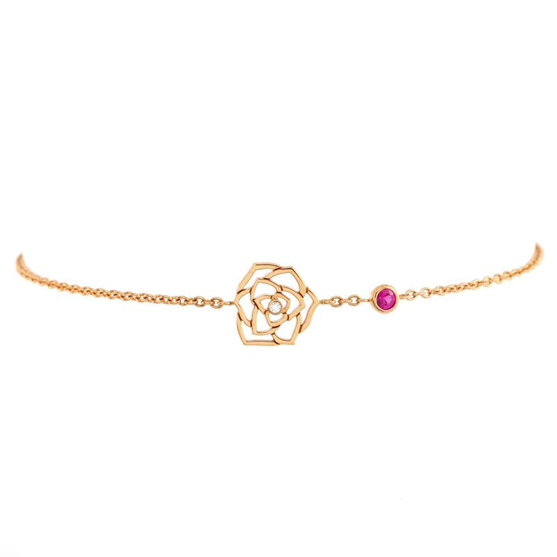 Rose Bracelet 18k Rose Gold with Sapphire and Diamond S744816940186