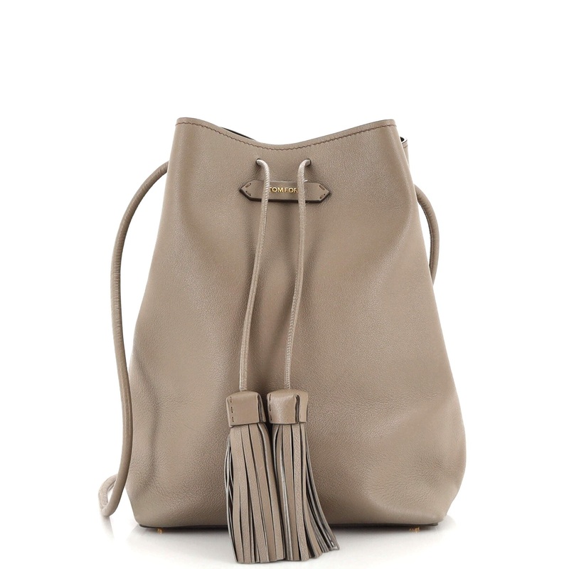 Tassel Bucket Bag Leather Medium S744816941075
