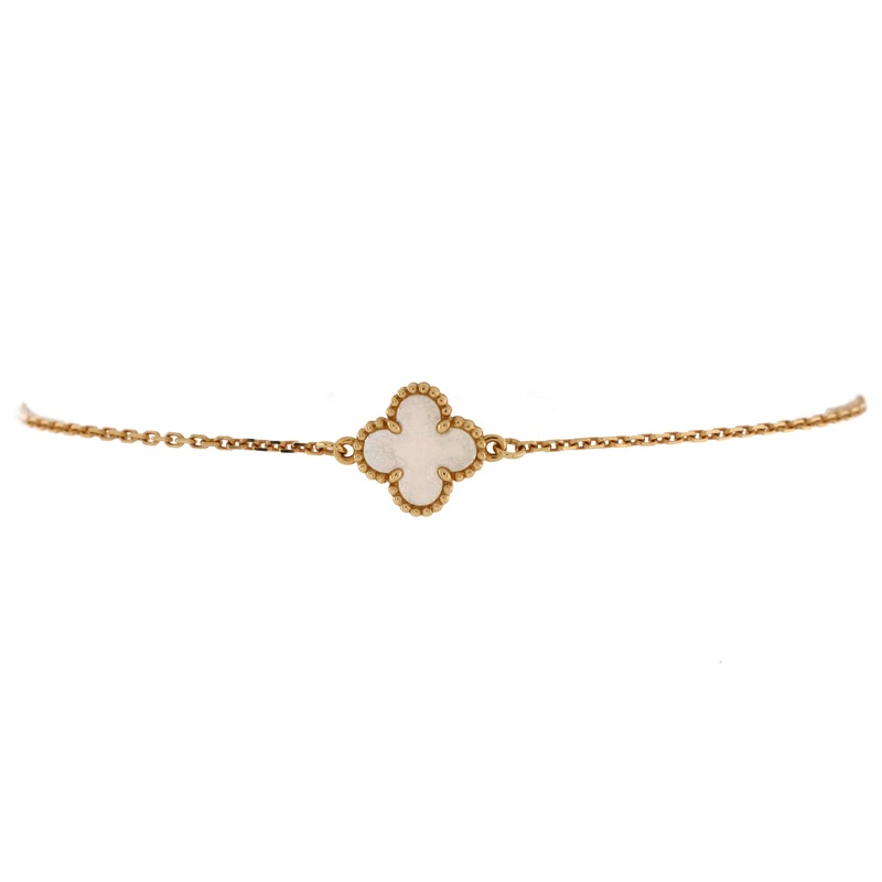 Sweet Alhambra Bracelet 18K Yellow Gold and Mother of Pearl S744816932039