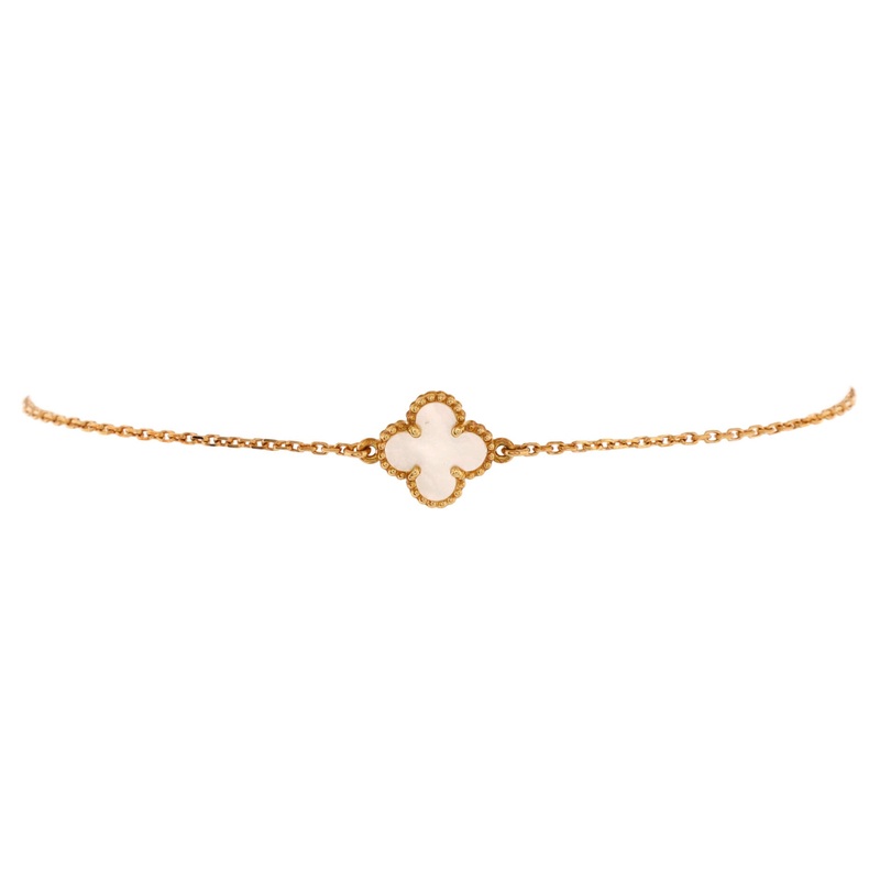 Sweet Alhambra Bracelet 18K Rose Gold and Mother of Pearl