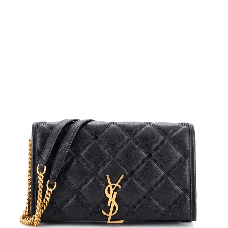 Becky Chain Wallet Quilted Leather S744816922180