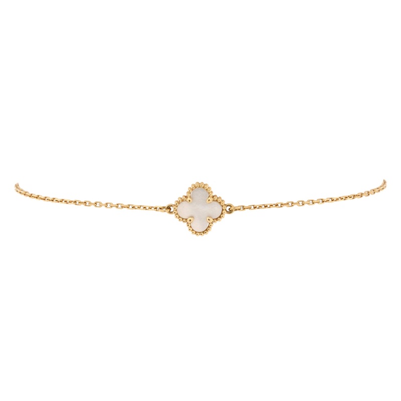 Sweet Alhambra Bracelet 18K Yellow Gold and Mother of Pearl S744816919352