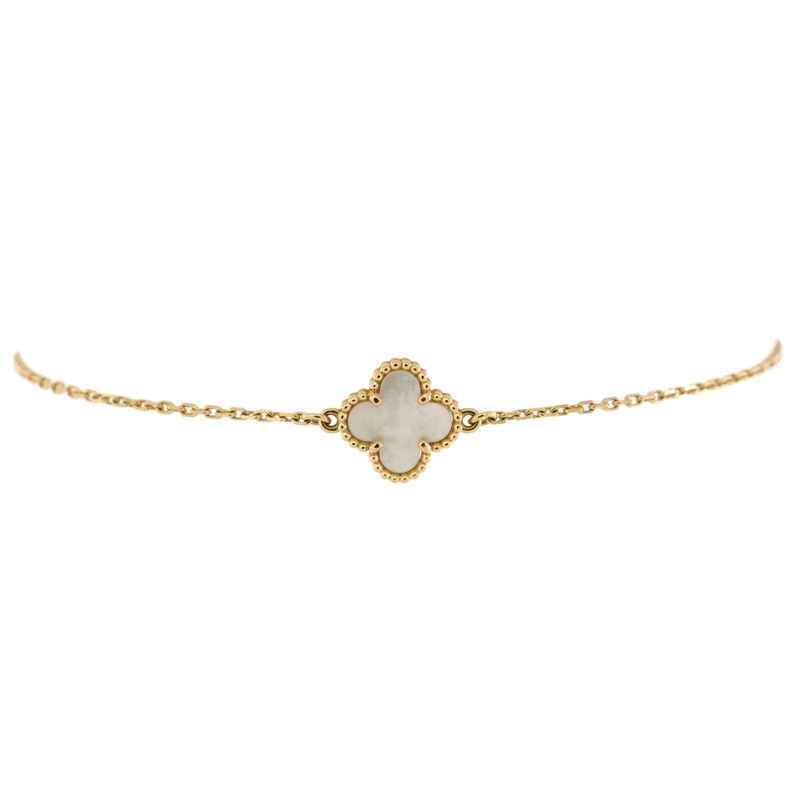 Sweet Alhambra Bracelet 18K Yellow Gold and Mother of Pearl S744816912202