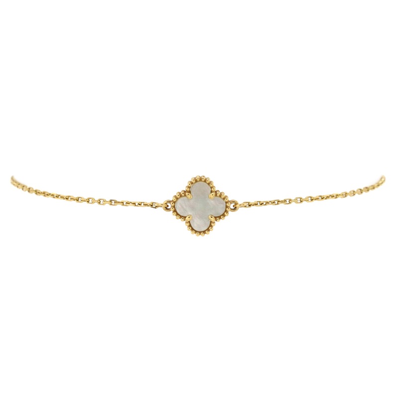 Sweet Alhambra Bracelet 18K Yellow Gold and Mother of Pearl S744816908706