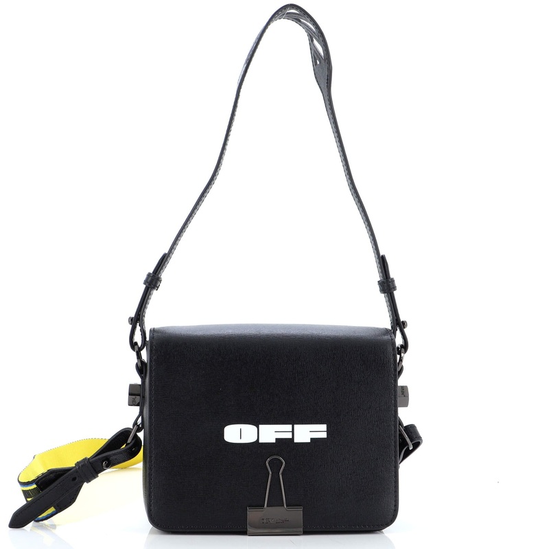 Binder Clip Flap Bag Printed Leather Small S744816905235