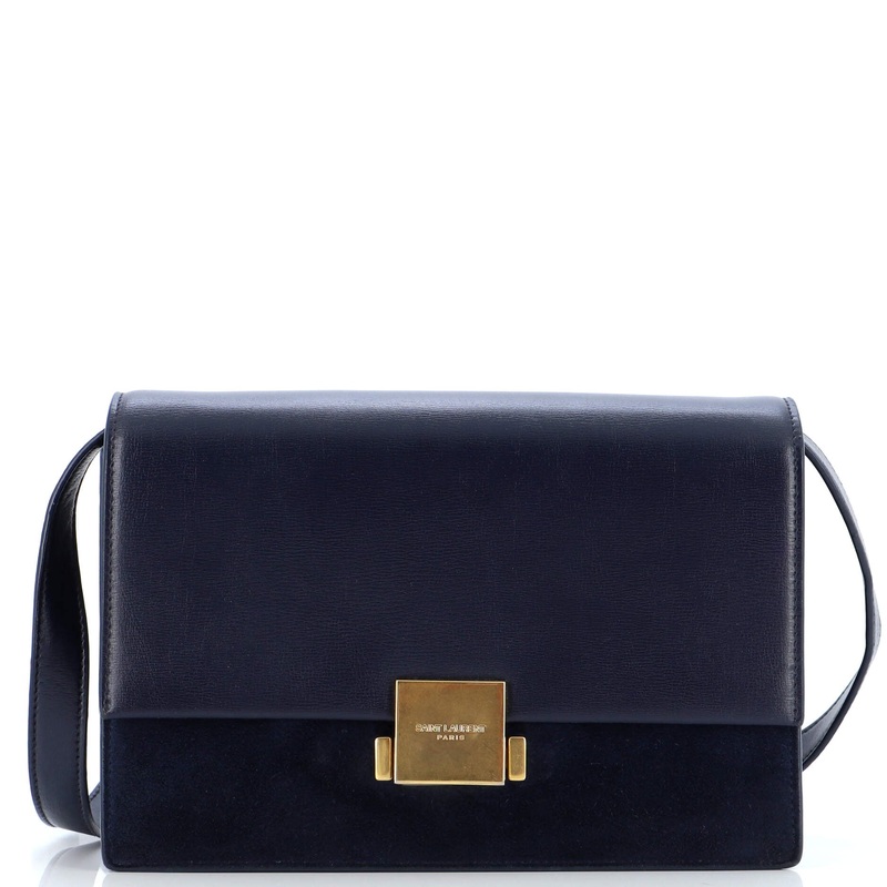 Bellechasse Shoulder Bag Suede and Leather Medium S744816899475