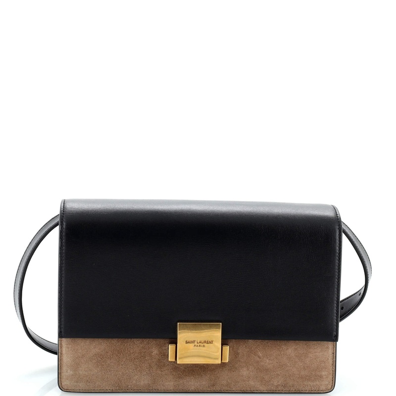 Bellechasse Shoulder Bag Suede and Leather Medium S744816901877