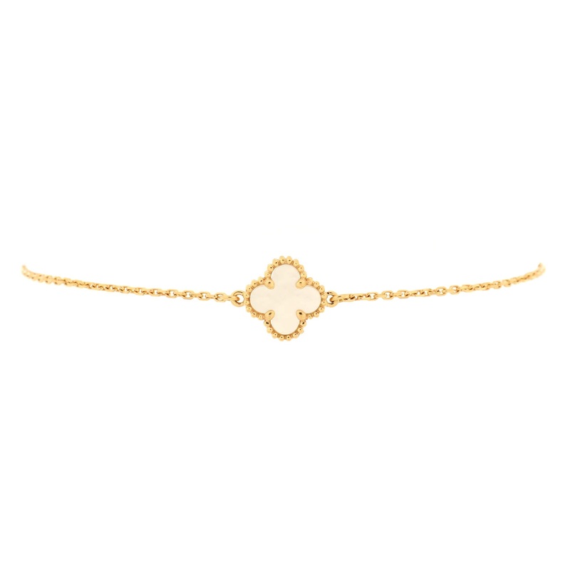 Sweet Alhambra Bracelet 18K Yellow Gold and Mother of Pearl S744816900078