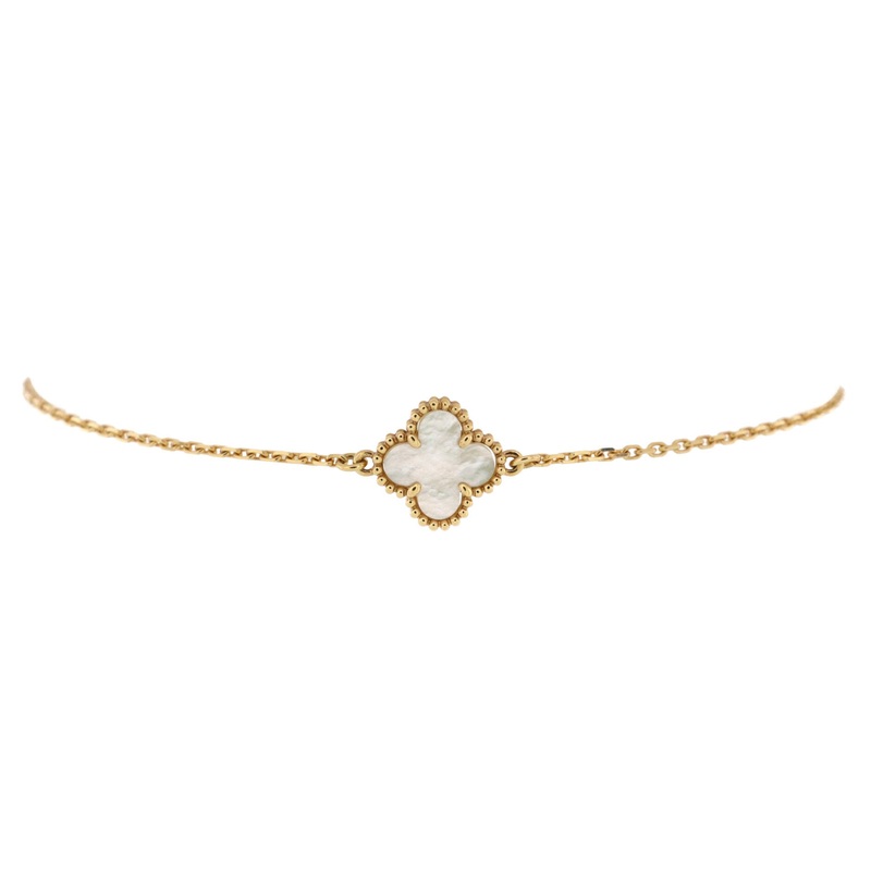 Sweet Alhambra Bracelet 18K Yellow Gold and Mother of Pearl S744816902236