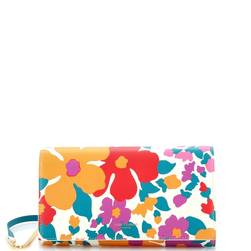 Wallet on Chain Printed Leather S744816902536