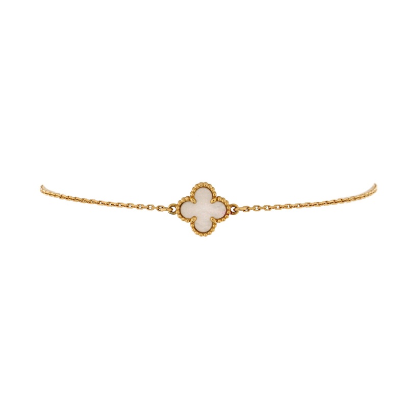 Sweet Alhambra Bracelet 18K Yellow Gold and Mother of Pearl S744816898776