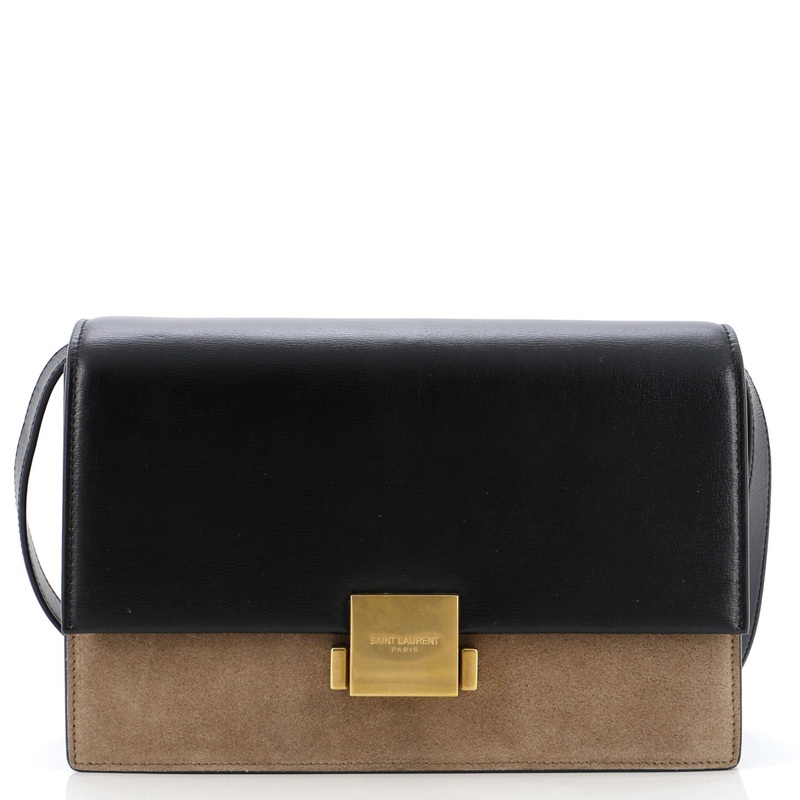 Bellechasse Shoulder Bag Suede and Leather Medium S744816887765