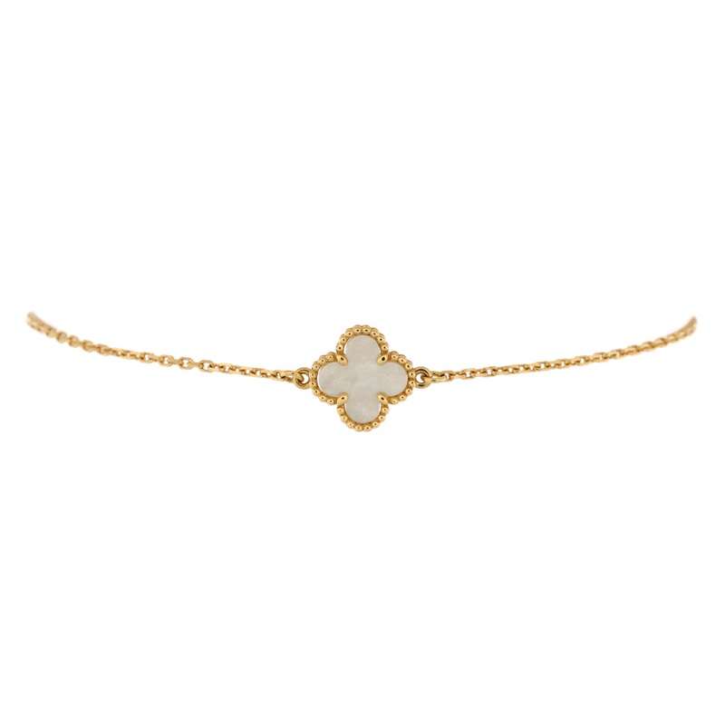 Sweet Alhambra Bracelet 18K Yellow Gold and Mother of Pearl S744816885219