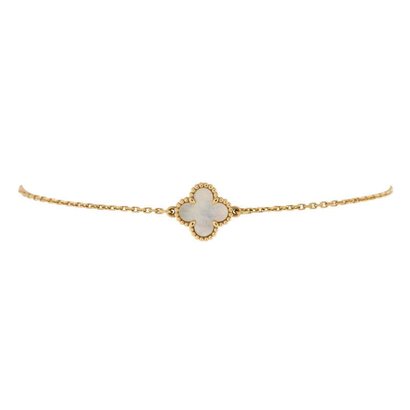 Sweet Alhambra Bracelet 18K Yellow Gold and Mother of Pearl S744816887062