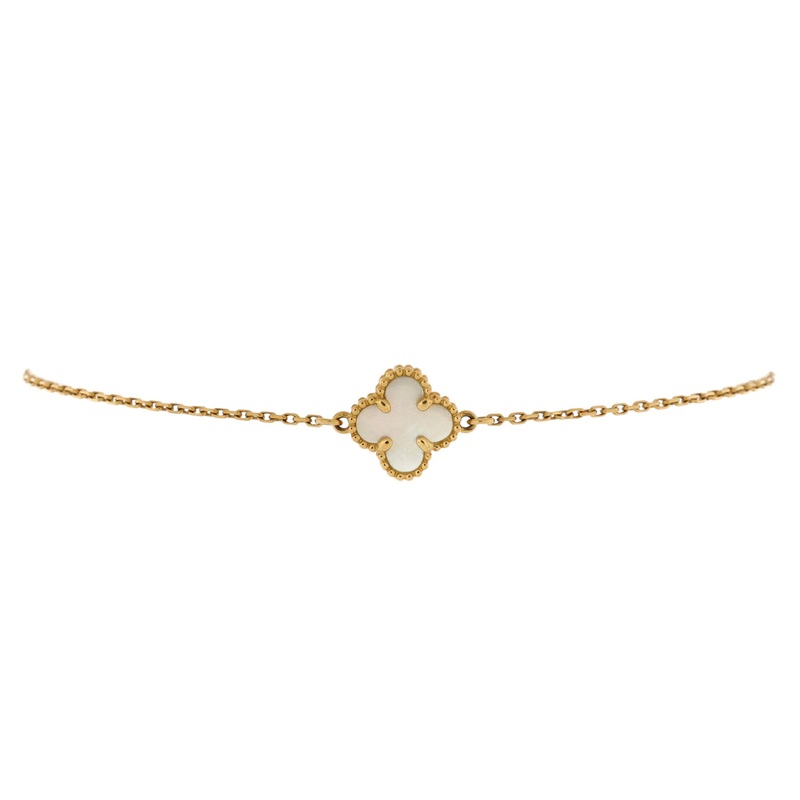 Sweet Alhambra Bracelet 18K Yellow Gold and Mother of Pearl S744816890012