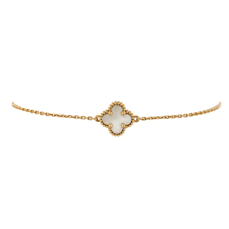 Sweet Alhambra Bracelet 18K Yellow Gold and Mother of Pearl S744816890530