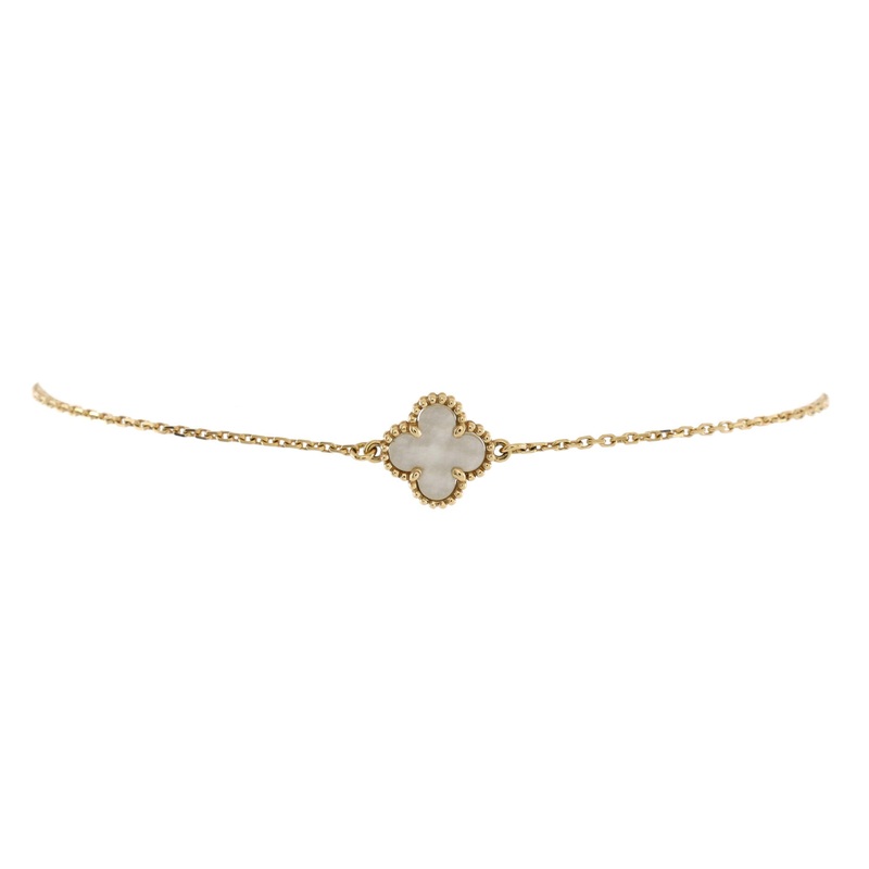 Sweet Alhambra Bracelet 18K Yellow Gold and Mother of Pearl S744816879843